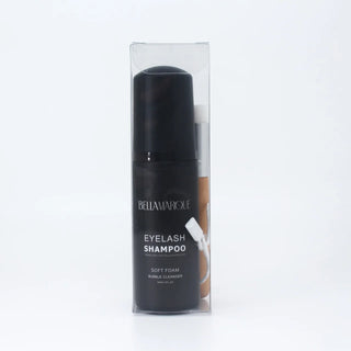 Bellamarque Eyelash Shampoo bottle in protective packaging