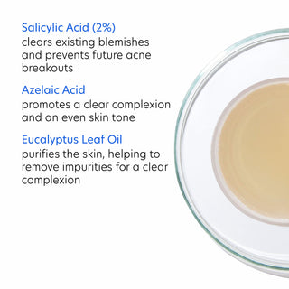 PCA Skin Blemish Control Bar key ingredients including 2% salicylic acid, azelaic acid, and eucalyptus leaf oil