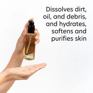 PCA Skin Daily Cleansing Oil dissolves dirt, oil, and debris while hydrating, softening, and purifying skin