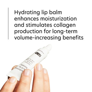 PCA Skin Hyaluronic Acid Lip Booster enhances moisturization and supports collagen production for long-term volume-increasing benefits.