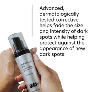 PCA Skin Pigment Gel Pro helps fade the size and intensity of dark spots while helping protect against the appearance of new dark spots